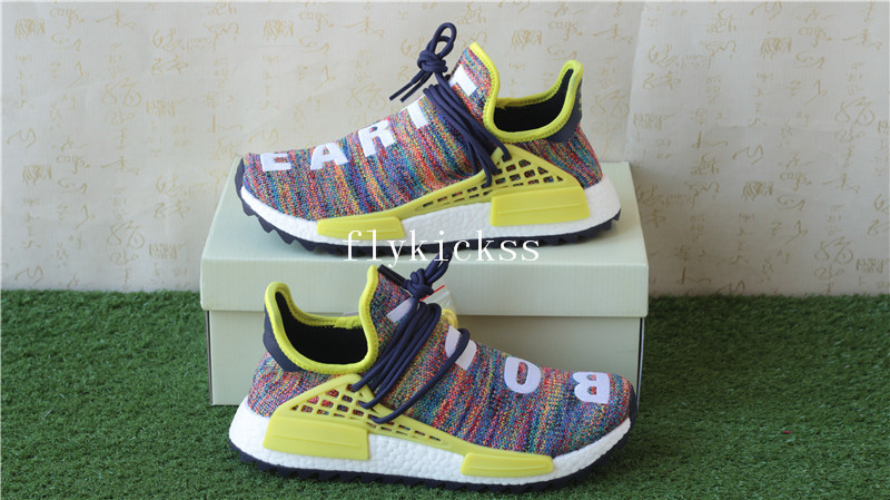 Final Version Pharrell Williams X Adidas NMD Human Race Rainbow Multicolor